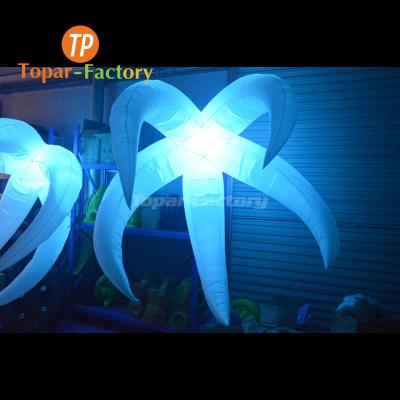 China Topar-factory environmental protection hot sale big star inflatable balloon, led lighting decoration for party for sale