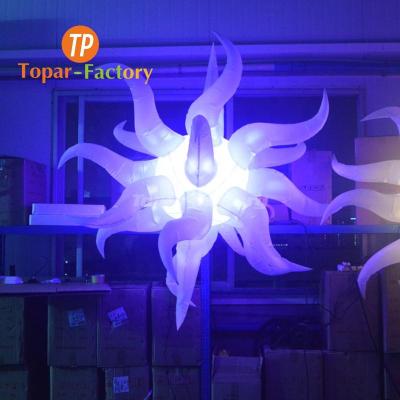 China Customized Topar-inflatable environmental protection curved inflatable star led inflatable christmas star with led light for sale