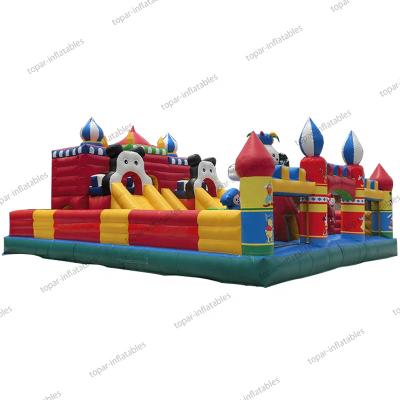 China 2021 Environmental Protection Commercial Grade Inflatable Slide Castle Bounce House For Playground for sale