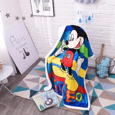 China HEATHER Kids Shear Warm Coral Velvet Fuzzy Blanket Throw Blanket Soft For Crib Bed Couch Chair Living Room for sale