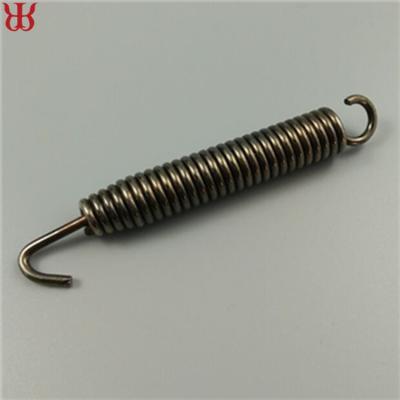 China Coil Spring Manufacturer Black Carbon Steel Nickel Plated Tension Spring For Motorcycle for sale