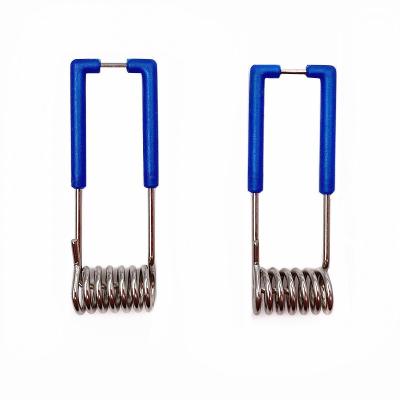 China Coil Lighting Clip For Lamp Holder Customize Torison Spring With Blue Coating for sale