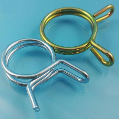 China Coil 27mm Galvanized Steel Pipe Collar , Double Wire Spring for sale