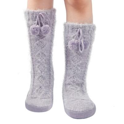 China Hengyuan Winter Cute Thick Warm Women's Custom Breathable Women's Slipper Indoor Home Floor Socks Christmas Socks for sale