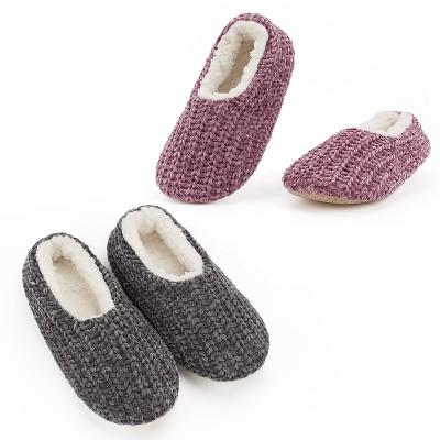 China Hengyuan 2-Pair Package Winter Slipper Women Plush Slippers Breathable Bedroom Shoes Slippers for sale