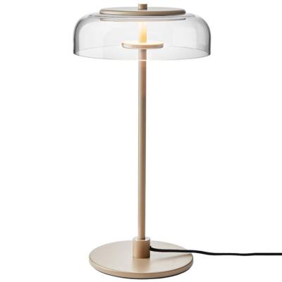 China EUROPEAN 2021 Nordic post-modern creative fashion brass table lamp table lamp living room bedroom contracted glass table lamp for sale