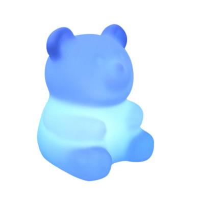 China Amazone LED Baby Child Night Light 7 Colors Design Bear Shape Night Light 7 Colors Modern Hot Selling Cute Rechargeable Flashing Lamp for sale