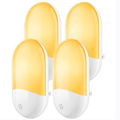 China EU USA Residential UK Plug 2pcs for One Pair Motion Sensor Night Lamp Wall Body Control LED Infrared Lights for Baby Kids Bedroom for sale