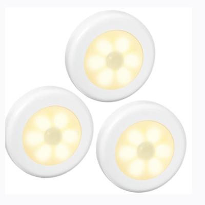 China Residential 3pcs For One Package Cabinet Home Decoration Wireless Motion Sensor Light 6 Led for sale