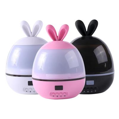 China Modern Rabbit Shape Beautiful Projector Light 360 Rotation LED Stars Night Lights For Kids Gift Bedroom Decoration for sale