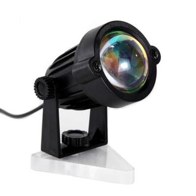 China European USB Sunset Lamp Atmosphere Light Live Broadcast Background Night Light Rainbow Sunset Red Projector Led Night Light Lamp for sale