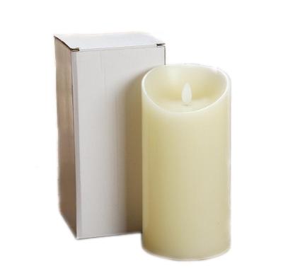 China 2020 flameless flame ENE IVORY SET of less 3 A.C.A. WAX BATTERY OPERATED Pillar LED Flashing CANDLES for sale