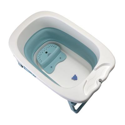 China Baby Bathing Comfortable Plastic Infant Baby Bath Tub With Non-slip Seat Baby Tub for sale