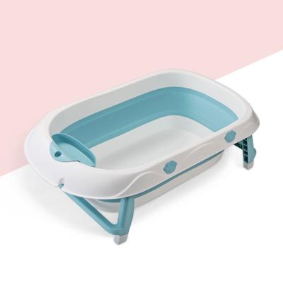 China Baby Bathing Sample OEM Easy Store Foldable Plastic Collapsible Baby, Newborn Bath Tub Shower Basin for sale