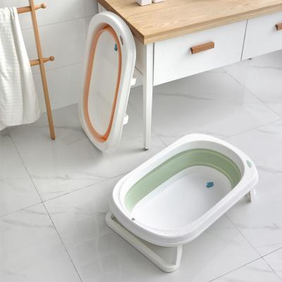 China Baby Bathing Easy Foldable Cheaper Folding Baby Bathtub , Fashionable Baby Bathtub for sale