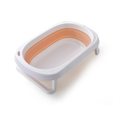 China Popular hot baby bathing sells good quality foldable plastic baby bathtub with stand for sale