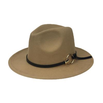 China Simple Women Fedora Hats Women Wide Brim Fedora Hats Women Custom Color Solid Fedora Wide Brim Plush M107015 for sale