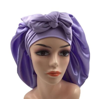 China Comfortable Women Fashion Night Sleep Chemo Hats Satin Hair Hood With Low Price for sale