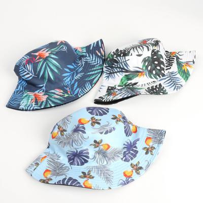 China Picture Summer Fashion Printed Casual 20 Colors Cotton Sun Visor Student Hat Bucket Hat for sale