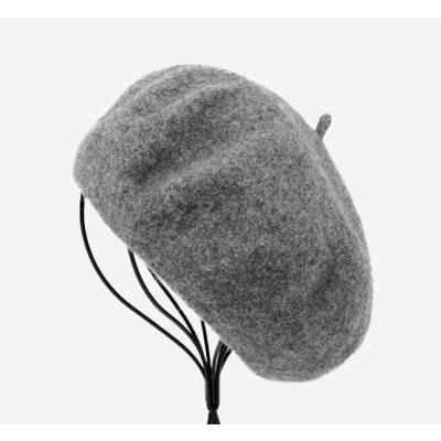 China Fashion Breathable High Quality Custom 64 Colors 100% French Wool Comfort Beret For Ladies for sale