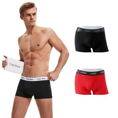 China New Cotton OEM Antibacterial Antibacterial Pure Boxer Briefs Custom Made Underwear Men's Custom for sale