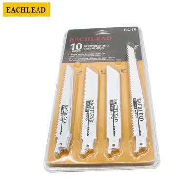 China Electric Interchange Cut Wood Saw Accessories Saw Blades 10pcs MIX Blister Double Card Packing Set 2pcs 8In 8pcs 6In for sale