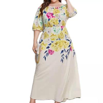 China Factory direct sale women summer floral print breathable cheap casual dress for ladies for sale