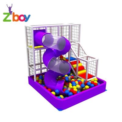 China Plastic Colorful Slide Playground Children Amusement Soft Indoor Playground With Ball Pool for sale