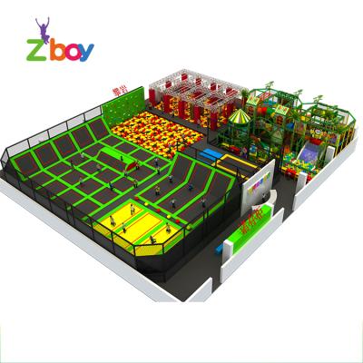 China With Custom Size Commercial Protective Net Suit Manufacturer ZBoy Indoor Trampoline Parks for sale