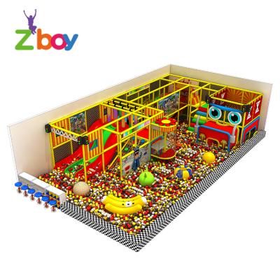 China Plastic Playground Jungle Theme Kids Playground Equipment Indoor Amusement Park With Ball Pool for sale