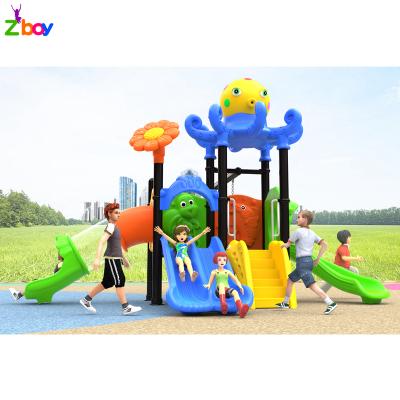 China Outdoor Playground Plastic Plastic Kids Adventure Playground Slide Equipment for sale