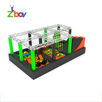 China With Kids Ninja Warrior Course Adult Protective Net Professional Indoor Obstacles For Sale for sale