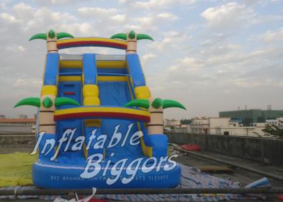 China Diapositiva inflable dual impermeable del parque del agua del tornado del PVC, piscina inflable en venta