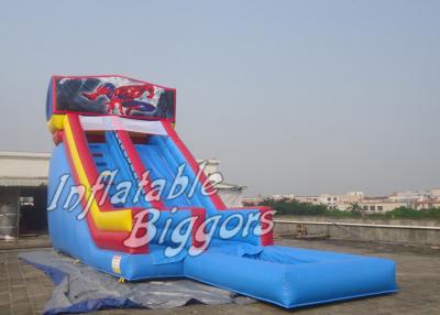 China Huge Indoor Backyard Inflatable Water Slides For Kids With Water Pool for sale