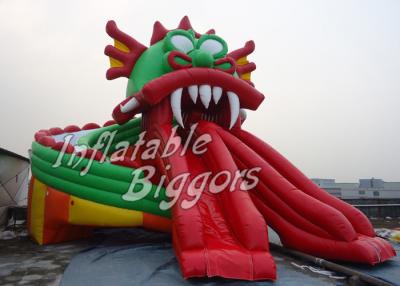 China Dragon Red Huge Inflatable Water Park HR4040 EN71 For Pond Water Pool for sale