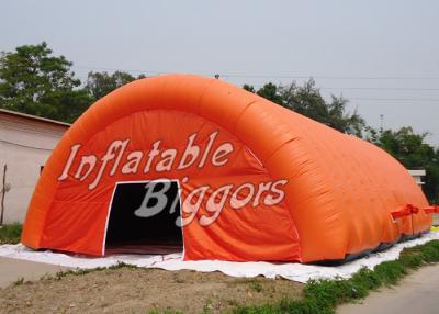 China Rental Advertisement Orange Inflatable Dome Tent Marquee With Digital Inkjet Printing for sale