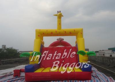 China PVC Yellow Inflatable Obstacle Course For Advertisement , HR4040 EN14960 for sale