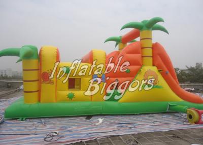 China Residential Kids Fun Inflatables Obstacle Course Vinyl Fire-Resistant Vinyl for sale