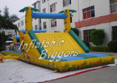 China Playground Jungle Inflatable Obstacle Course Puncture-Proof , AU Inflatable Obstacle for sale