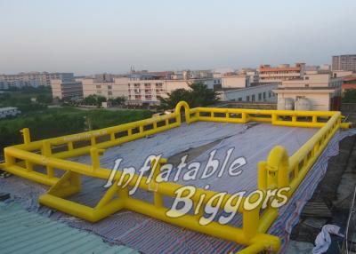 China Promotion Yellow Kids Inflatable Sports Games For Football Inflatable Rentals for sale