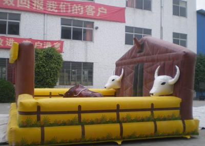 China De volwassen Stier van de Binnenplaats Openlucht Opblaasbare Rodeo, Grappig Opblaasbaar Mechanisch Speelgoed Te koop