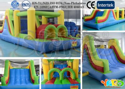 China Pink Party Inflatable Bouncers / Inflatable Bounce House Combo With Pit Pool for sale