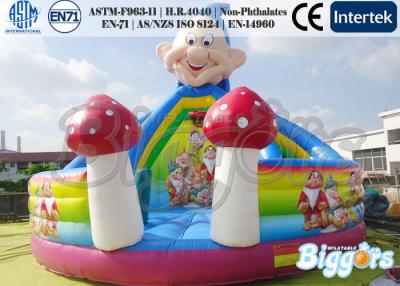 China Seven Dwarfs Inflatable Bouncer Commercial With Slide PVC Playground for sale