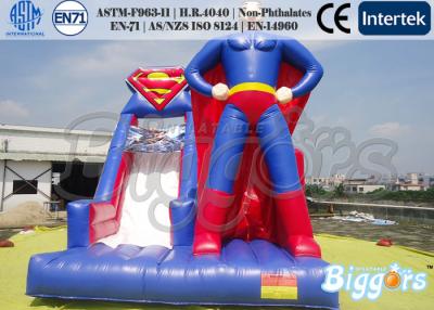 Cina Scorrevole gonfiabile della Camera di rimbalzo del superman di tema per il parco di divertimenti all'aperto in vendita