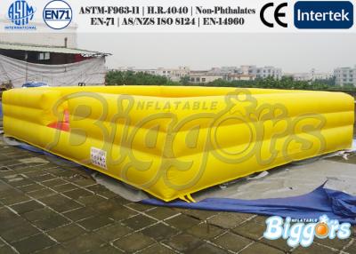 China Tirante com mola inflável do divertimento inflável amarelo dos jogos do esporte do PVC para a festa de anos dos adultos à venda