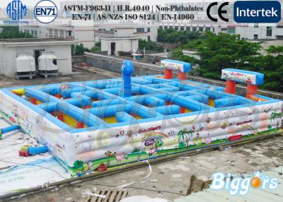 China 0.55mm PVC Tarpaulin Inflatable Maze waterproof For Kids And Adults for sale