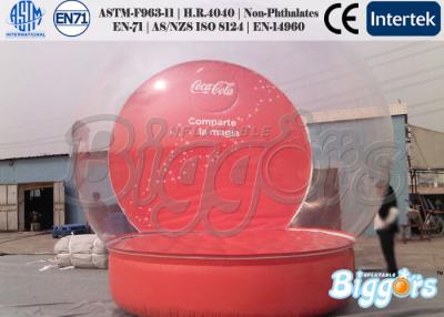 China PVC transparente que hace publicidad del globo inflable de la nieve con el logotipo de encargo en venta