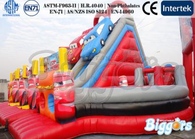 China Giant Commercial Kids Inflatable Slides For Adults Amusement Park With Obstacle for sale