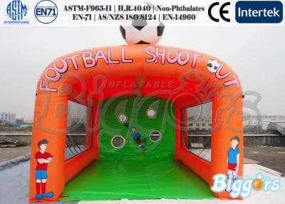 China Commercial PVC Inflatable Sport Games Football Shoot For Rental for sale