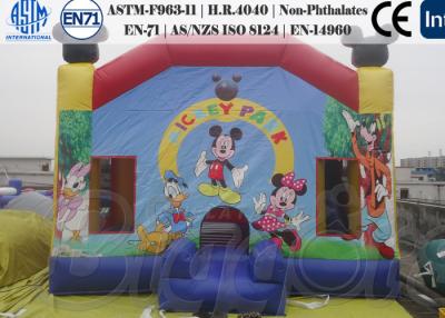 China Castillo inflable comercial de Mickey Mouse de las gorilas de los niños incombustible en venta